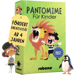 Stolní hra RABANO Pantomime für Kinder, 50 karert (v německém jazyce)