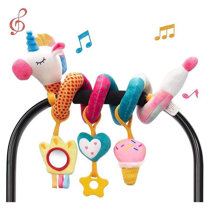 Hračka na kočárek HAHALAND Spiraly Activity Toy, 0+