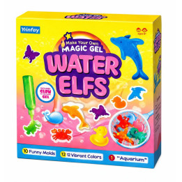 Kreativní sada pro výrobu gelových zvířátek YRINFAY Make Your Own Magic Gel Water Elfs, 6+