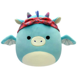 Plyšový drak SQUISHMALLOWS , 20 cm, modrá