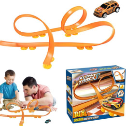 Dětská skládací autodráha JUN TONG Funny Tracks DIY