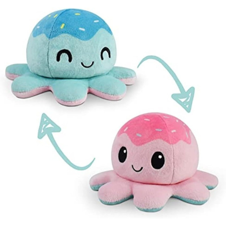 Oboustranná plyšová hračka TEETURTLE Reversible Plushiee Ice Cream, Chobotnice