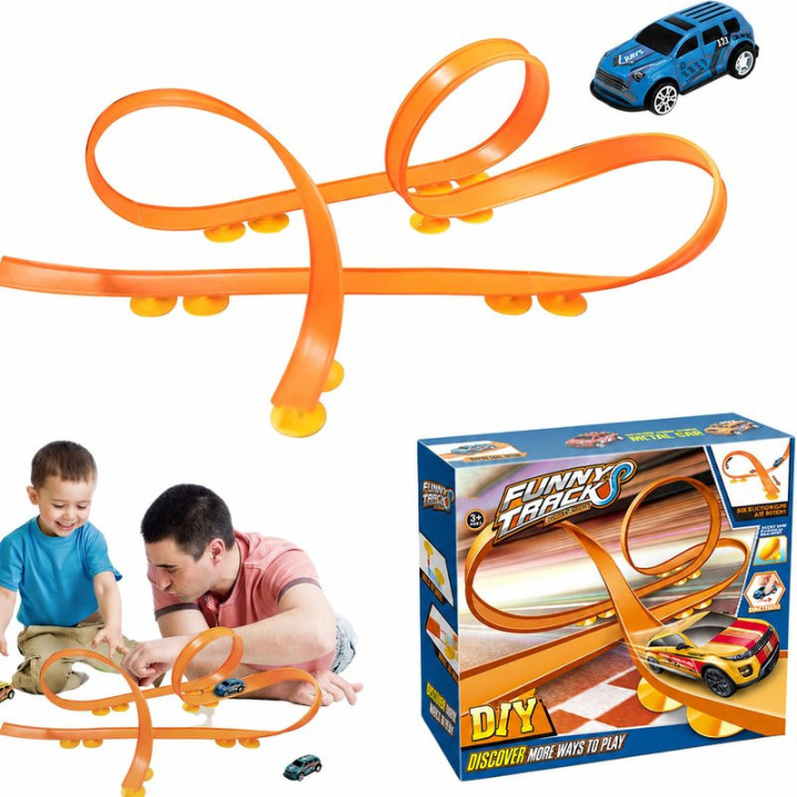 Dětská skládací autodráha JUN TONG Funny Tracks DIY