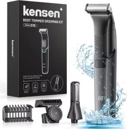 Bezdrátový zastřihovač a holicí strojek KENSEN Series S15 JK-889, 5W, šedá