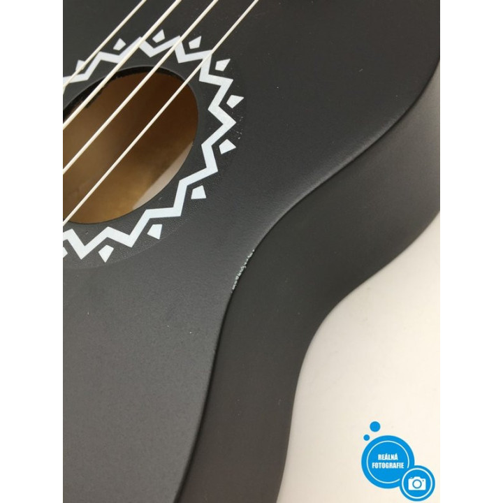 21" Sopránové ukulele ADM AU01L-MBK, černá