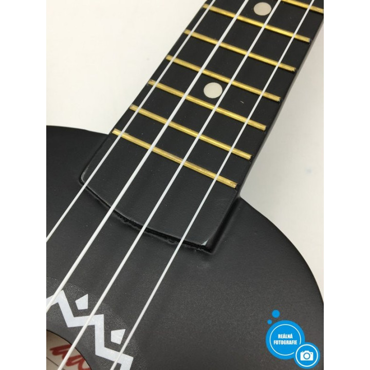 21" Sopránové ukulele ADM AU01L-MBK, černá