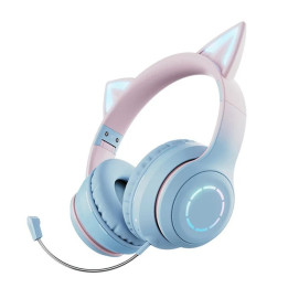 LED bluetooth sluchátka s mikrofonem Cat Ear BT029C, 400 mAh