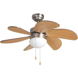 Stropní ventilátor se světlem ORBEGOZO CP 15075N, 6 lopatek, 50 W, 80 cm