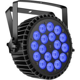 RGBW LED reflektor Stage Light ZQ01061, 240 V, černá