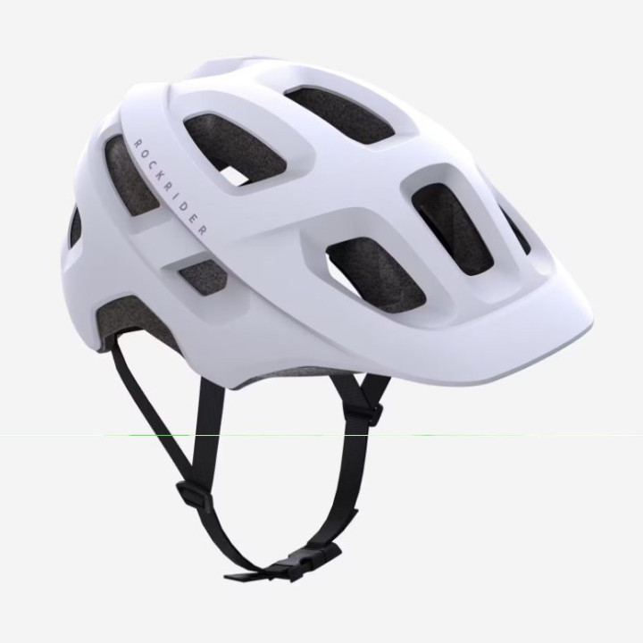 Cyklistická přilba ROCKRIDER EXPL100, vel. 59-62 cm, bílá