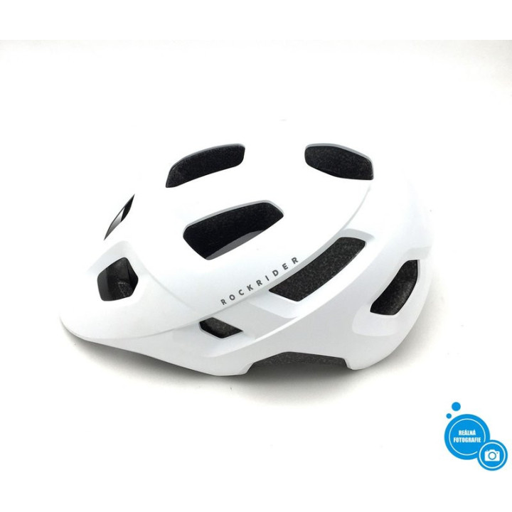 Cyklistická přilba ROCKRIDER EXPL100, vel. 59-62 cm, bílá