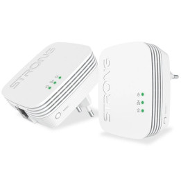 Síťový rozvod STRONG Powerline 1000 Mini Adapter, bílá, 240 V, 2 ks