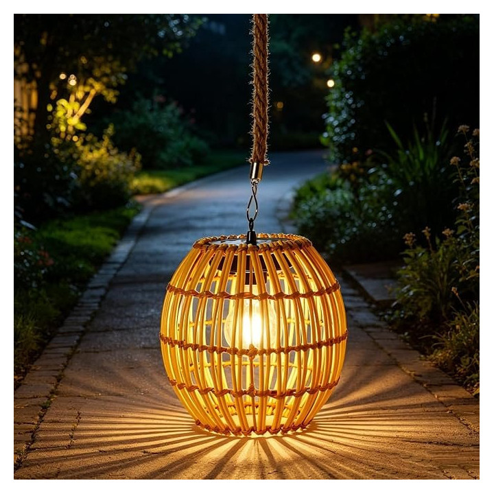 LED závěsné solární světlo CHENBOOW Vintage, 21 cm