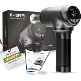 Masážní pistole ORTHOMECHANIK 4.0 Flex, 8-12 mm, 4 000 mAh, 8 nástavců