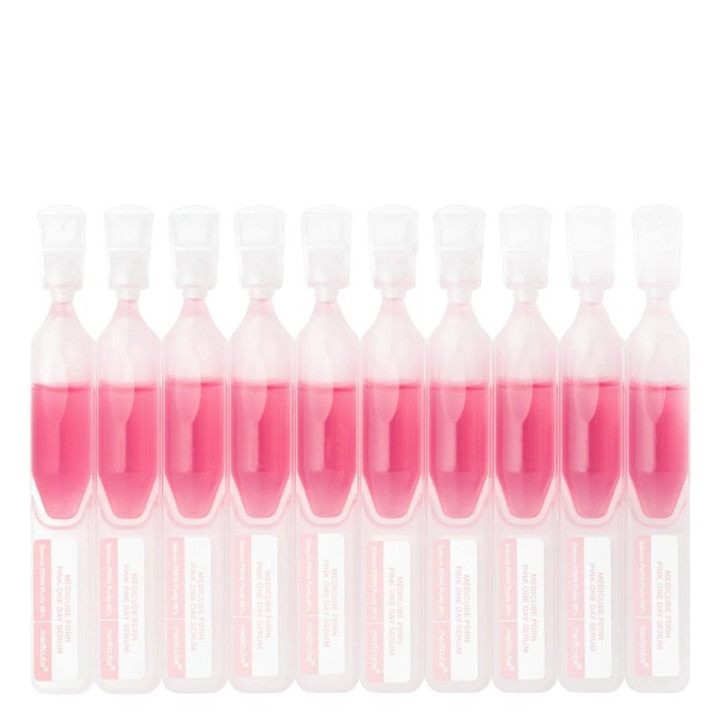Hydratační pleťové sérum MEDICUBE PDRN Pink One Day Serum, 10 x 1,5 ml, růžová