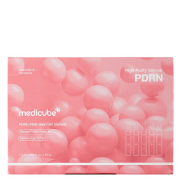 Hydratační pleťové sérum MEDICUBE PDRN Pink One Day Serum, 10 x 1,5 ml, růžová