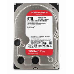 Interní pevný disk WESTER DIGITAL WD Red Plus NASware WD60EFPX, Sata 6Gb/s, NX HA510, 6 TB