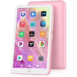 MP3 přehrávač FANVACE M32, 128 GB, růžová