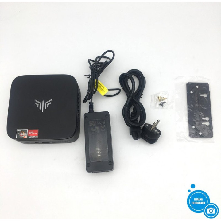 Mini PC NIPOGI P1 AMD Ryzen 3 3250U, 8GB RAM + 512GB SSD, černá