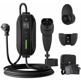 Nabíjecí kabel pro elektromobily DÉ schuko na Type 2, 3,68 kW, 1-fázový, 6 m