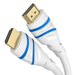 HDMI kabel KABELDIREKT Ultra High Speed, 3 m, bílá
