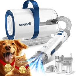 Vysavač na psí chlupy a sada na stříhání psů ONEISALL LM2, 1,5 l, 300 W