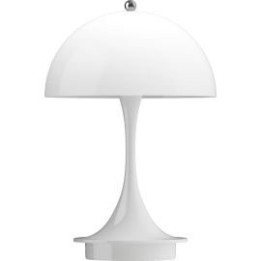 Bezdrátová mini lampa LOUIS POULSEN Verner Panton Panthella 160, 2700 K, 24 cm, bílá