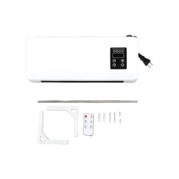 Elektrický teplovzdušný ventilátor s dálkovým ovladačem L-2008, bílá