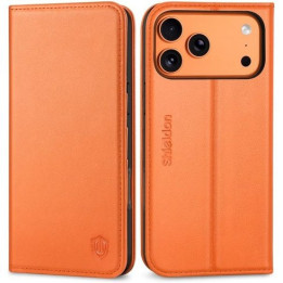 Pouzdro na mobil pro iPhone 17 Pro Max SHIELDON SD-IP17-P6.3-CLA-ORA-F18, oranžová