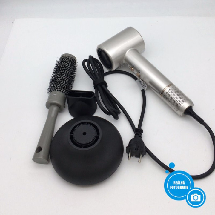 Fén na vlasy PARWIN PRO BEAUTY DE-PW-HD2006-CS, 1800 W, šedá