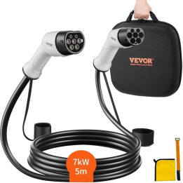 Nabíjecí kabel pro elektromobil VEVOR EVU03, 480 V, 32 A, typ 2, 7 kW, 5 m
