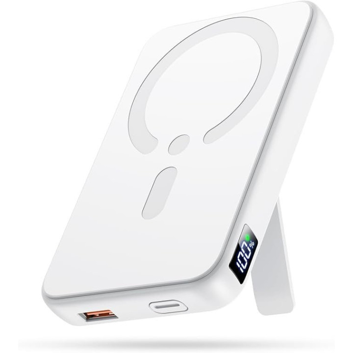 Powerbanka W16, 12 000 mAh, 22,5 W, bílá