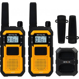 Vysílačky RETEVIS RB648, 3,7 V, 2 ks, žlutá