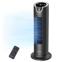 16” Sloupový ventilátor s dálkovým ovladačem DR.PREPARE DCCF10, 12 W, černá