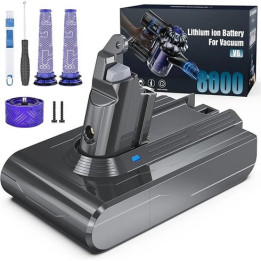 Náhradní baterie MORPILOT pro vysavač Dyson V6, 8 000 mAh, 21,6 V