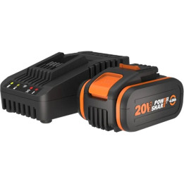 Sada akumulátoru a nabíječky WORX WA3604, 20 V
