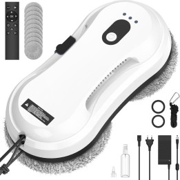 Elektrický vysavač na okna s dálkovým ovladačem QBIOWER 90 W, 24 V, bílá