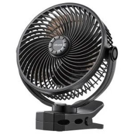 Stolní ventilátor s klipem VEVOR Clip Fan LOK-M8AG, 8 W, černá