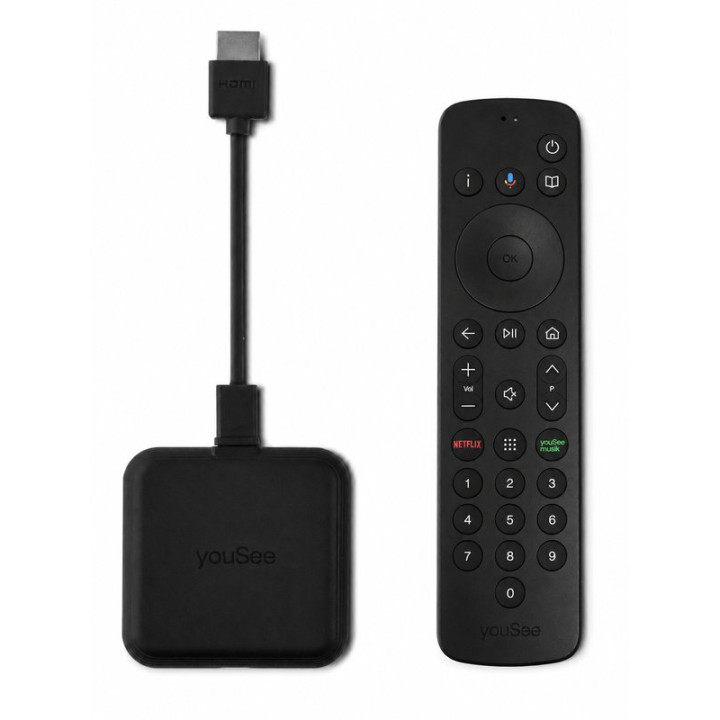 TV box Streamer s dálkovým ovladačem YOUSEE Arris HDMI VIP7020, černá