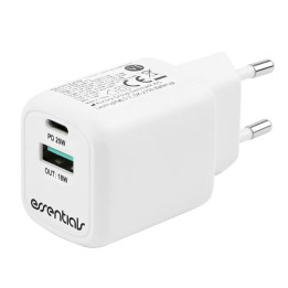 Nabíjecí adaptér ESSENTIALS Dual USB Wall Charger (3052574), 20 W, bílá