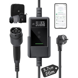 Nabíjecí stanice pro elektro automobil DÉ deM2D03B20A, 3,7 kW, 20 m