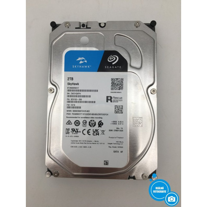 Interní pevný disk SEAGATE SkyHawk ST2000VX017, 2 TB