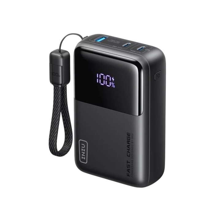 Powerbanka INIU P63, 25 000 mAh, 100 W, černá