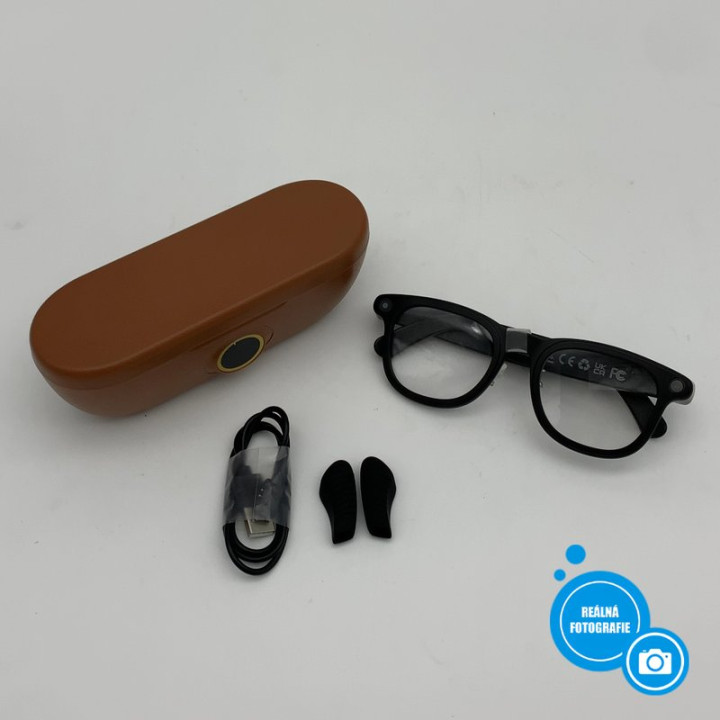 4K Bluetooth SMART brýle X01 Ultra, 3600 mAh, černá