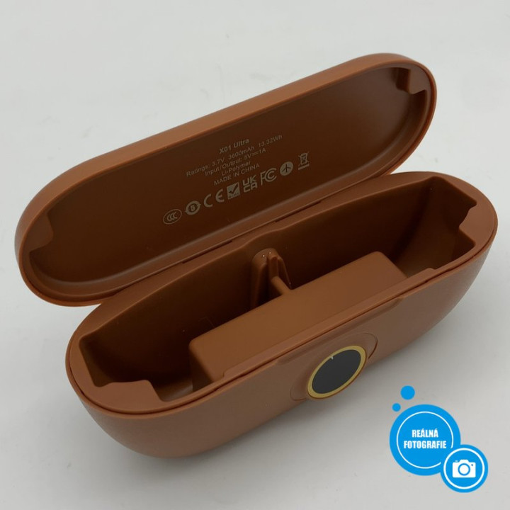 4K Bluetooth SMART brýle X01 Ultra, 3600 mAh, černá