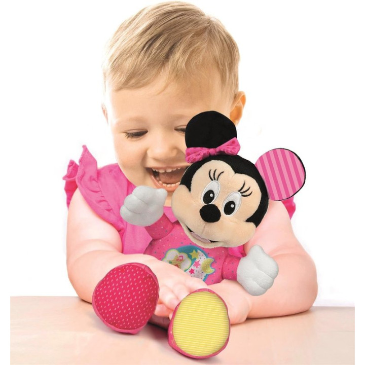 Plyšová hračka CLEMENTONI Disney Baby Minnie Mouse (17207), růžová