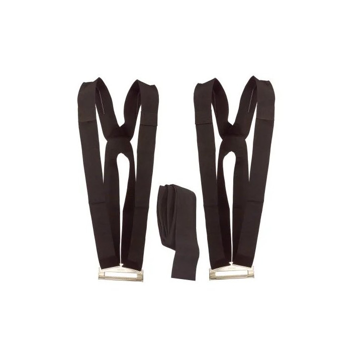 Stěhovací popruhy SHOULDER DOLLY LD1000, 2ks, černá