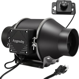 Odsávací ventilátor AYGROCHY FA100-P-S, 100 mm, 30 W, černá
