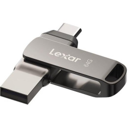 USB flash disk LEXAR D40E, 64 GB, USB 3.2, šedá