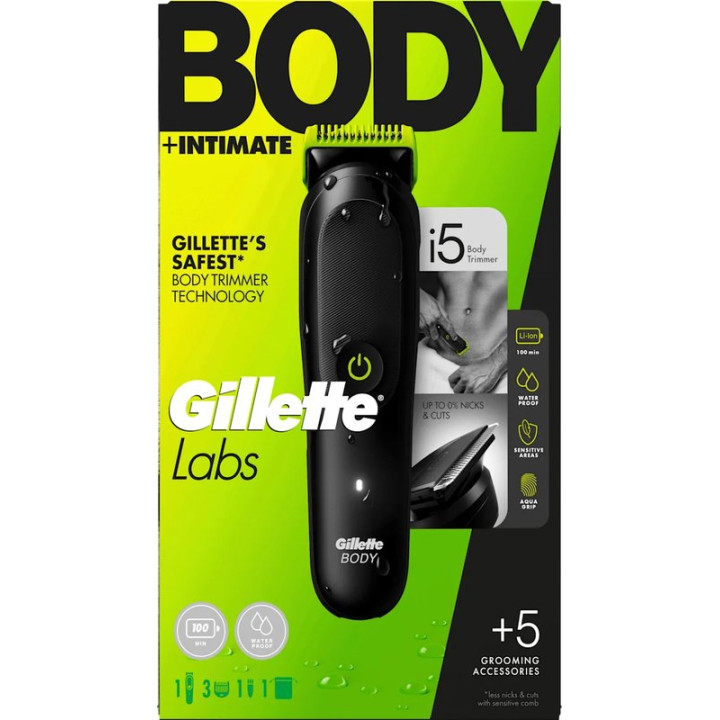 Zastřihovač GILLETTE Labs Body + Intimate i5, černá